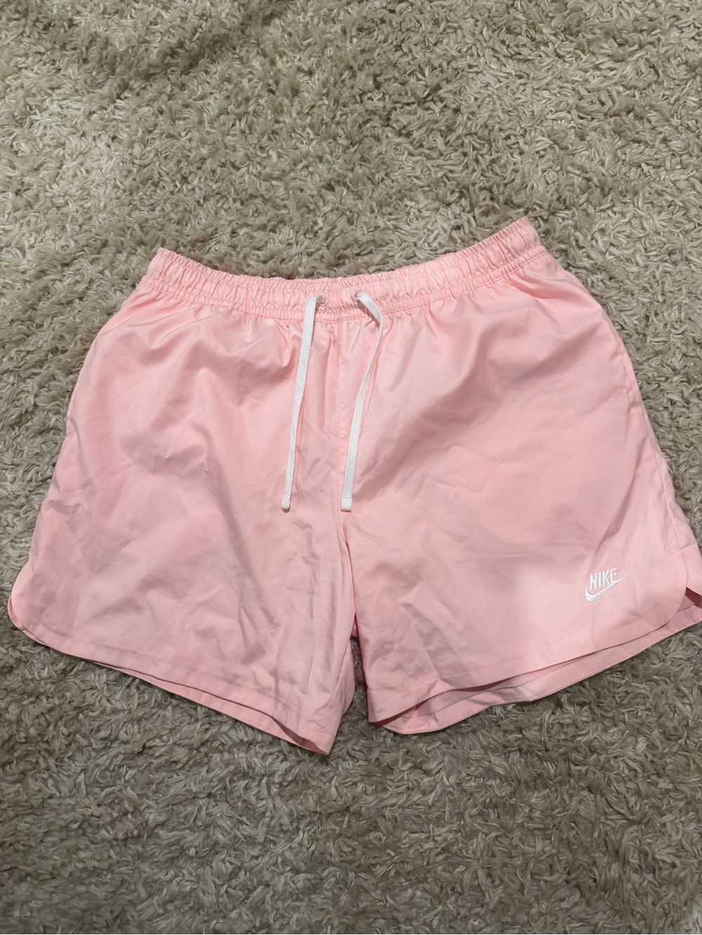 Nike men’s Pink Athletic/swim Shortswith Drawstring